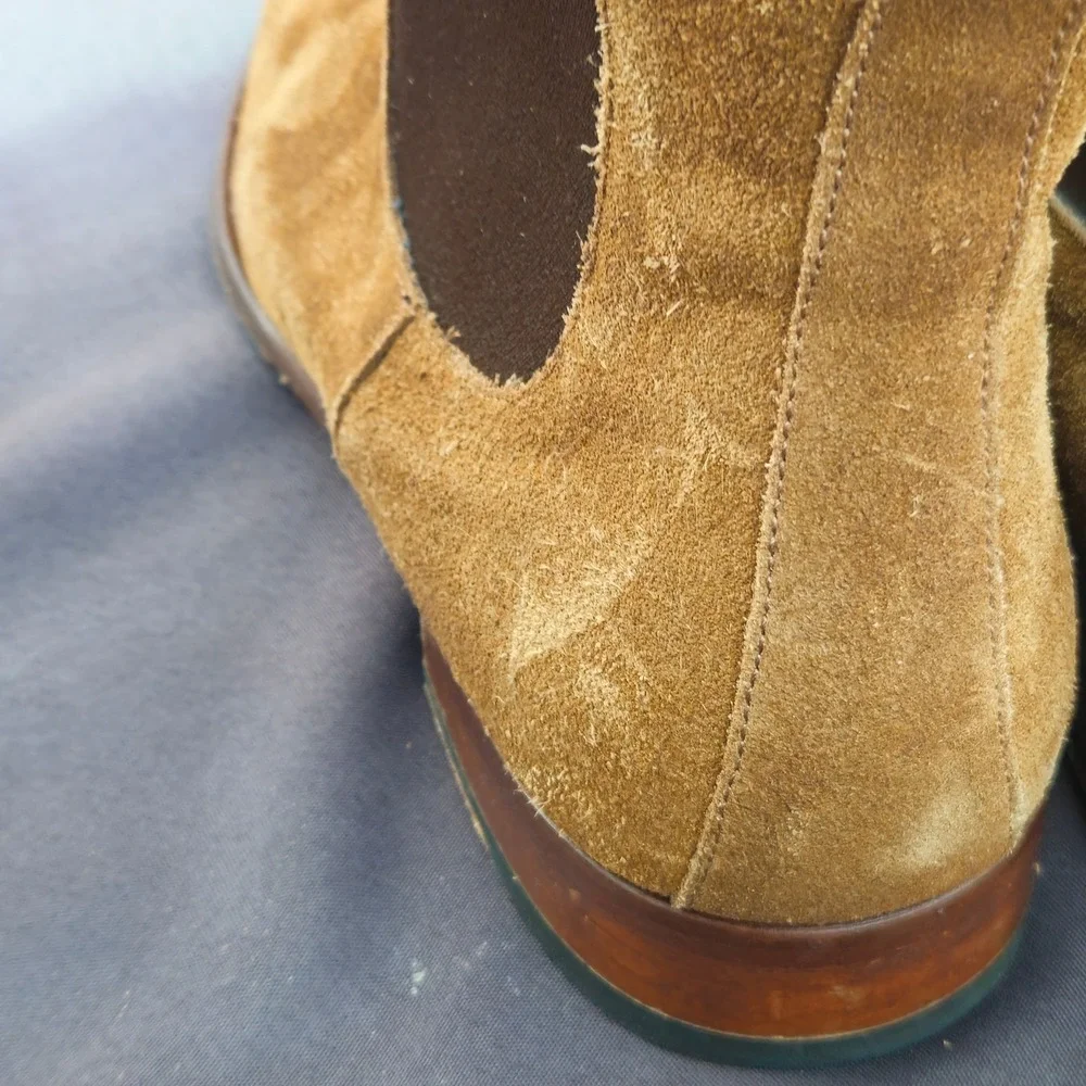 To Boot New York Mens Size 13 Tan Suede Chelsea Boots Italian Classic